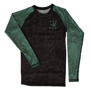 OEM Sublimation Print Custom Logo Fitness BJJ Boxing Surfing <b>Swimming</b> Sun Protection Long Sleeve Rash Guard - Product Image 3