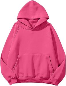 Sudadera con capucha para mujer de tendencia superior con logotipo frontal, cuello con capucha, patrón sólido, ropa de calle de mejor valor - Product Image 4