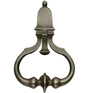 Poignée de porte ronde en métal avec revêtement en poudre noire, design moderne, poignée de porte victorienne, prix de gros - Product Image 3
