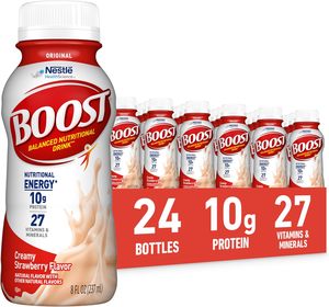BOOST Original Ready to Drink Nutritional Drink, Creamy Strawberry, 8 fl oz (Pack of 24) - Product Image 4