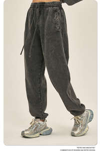 Pantalones Deportivos Unisex de Corte Holgado, Pantalones Jogger Anchos y Lavados, Ropa Casual Transpirable para Entrenamientos - Product Image 6