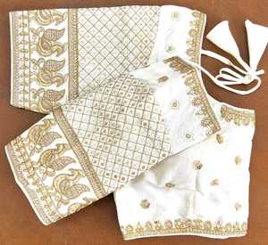 Chemisier moderne a Jari, fil, badla et matériel de travail de séquence chemisier en soie Cobra lourd a Froent Open Paterrn Design RASHIKA - Product Image 6