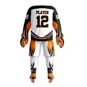 Uniformes de Hockey sobre Hielo Personalizables de Fábrica al por Mayor |   Ropa Deportiva de Primera Calidad, 100% Poliéster, Antibacteriana, de Secado Rápido y Transpirable - Product Image 4