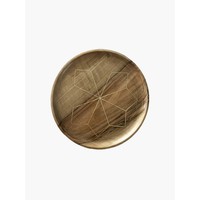 Sous-verres ronds modernes de luxe, qualité durable, taille personnalisée, écologiques, en liège et bois avec incrustation en laiton et métal, lot de 10x10 cm