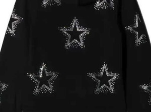 Diseño de moda material suave Hombres Rhinestone Logo Sudaderas con capucha Elegante transpirable duradero Hombres Rhinestone Logo Sudaderas con capucha - Product Image 3