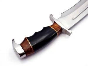 Couteau pliant de haute qualité en acier Damas, couteau de chasse, couteau de poche pour l'extérieur, avec étui en cuir, facile à tenir, ensemble de couteaux en Damas - Product Image 4