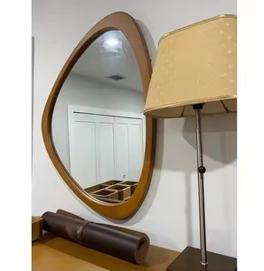 กระจกติดผนังไม้ทันสมัยราคาไม่แพงพร้อมกระจกลวดลายหรูหราตกแต่งบ้านอย่างมีสไตล์โดยอุตสาหกรรม azora - Product Image 3