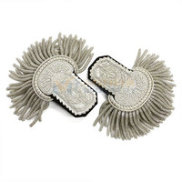 Épaulettes en dentelle de haute qualité avec badges, épingle de sûreté, style professionnel, légères, confortables, couleurs personnalisables