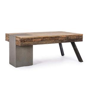 Table basse en bois dans le support en métal dans la conception et la couleur adaptées aux besoins du client faites pour l'usage de salon et d'hôtel - Product Image 1