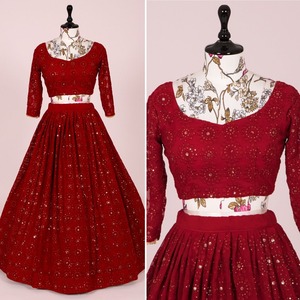 Lehengha Choli อินเดียล่าสุด,ดีไซน์ทันสมัยสำหรับใส่ไปงานเลี้ยงและงานแต่งงานจากอินเดียเพื่อการส่งออกในราคาขายส่ง - Product Image 3