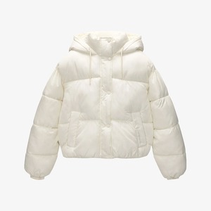 Chaqueta acolchada transpirable de punto de lana de alta calidad para mujer, abrigo impermeable de invierno con forro de nailon - Product Image 4