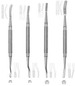 Instruments Dentaires Curettes Osseuses Limes Ciseaux-Outils Chirurgicaux Essentiels pour le Traitement des Os - Product Image 1
