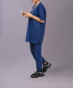 Vente en gros de tenues d'hôpital d'été unisexes avec logo personnalisé, combinaisons, blouses de laboratoire médicales, ensembles d'uniformes d'infirmière - Product Image 2