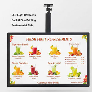 Película Retroiluminada Impresa con UV para Exhibición de Menús con Caja de Luz LED - Product Image 4