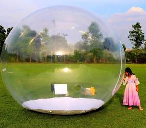 Tente gonflable extérieure transparente à dôme <span class=keywords><strong>bulle</strong></span> bon marché pour le camping - Product Image 3