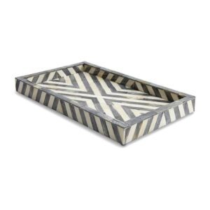 Compra un juego de bandejas de servicio de forma redonda con incrustaciones de hueso hechas a mano con bandeja de servicio decorativa con incrustaciones de hueso de logotipo personalizado de STAR CRAFT INDIA - Product Image 3