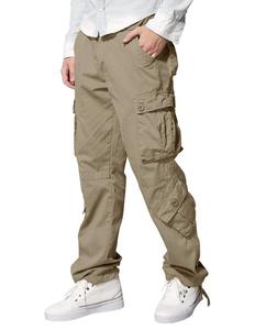 Men's Lightweight High Cotton Canvas Ripstop <b>Cargo</b> <b>Work</b> <b>Pants</b>-Big Tall Construction Utility Safety Embroidered High Drawstring - Product Image 5