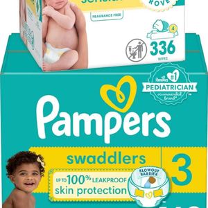 Meilleur prix Original New Pampersing Swaddlers Couches-Taille 3, 136 fils, Couches jetables ultra douces pour bébé - Product Image 2