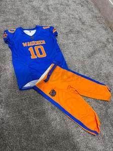 Uniformes de football américain imprimés par sublimation personnalisée de haute qualité ensembles de maillots respirants pour hommes jeunes vêtements de football américain - Product Image 4