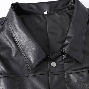 Premium Real Leather <b>Vest</b> <b>Men</b> Soft Touch Durable Material Motorcycle Biker Look Fashion <b>Vest</b> For Daily Wear And Bulk Supply - Product Image 3