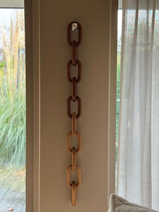 Adornos de pared de cadena de resina transparente modernos y personalizados, cadena de eslabones de resina moderna hecha a mano por Abdul Rehman Enterprises - Product Image 1