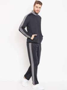 Personnalisé ajouter votre propre Logo survêtement coton polaire hommes survêtement survêtement deux pièces personnalisé polaire hommes ensembles - Product Image 2