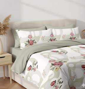 Juego de Ropa de Cama Everyday Comfort Queen de 3 Piezas, Microfibra Tejida con Fundas de Almohada con Diseño Moderno, Resistente a la Decoloración y Duradero - Product Image 2