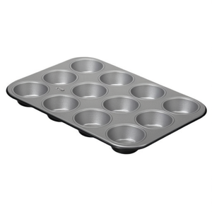 Stampo moule à muffins inox antiadhésif 12P (35x27cm) SILVER ELEGANCE Grigio 79912 - Product Image 2