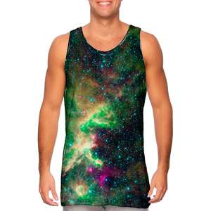 Débardeur pour homme PUFFIN SPORTS à séchage rapide, style streetwear, avec impression numérique, polyester/coton, débardeurs pour homme - Product Image 1