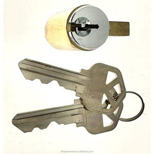 Hot <b>Sale</b> <b>Home</b> Custom <b>Safe</b> Door Lock Cylinders Knob/Cylindrical with 3 Keys Bright Brass Finish 50/60mm Backset Made in Taiwan - Product Image 1