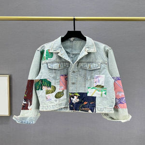 แจ็กเก็ตยีนส์มีกระดุมสำหรับผู้หญิงแจ็กเก็ตยีนส์แบบลำลองสำหรับผู้หญิงเสื้อคลุมยีนส์มีกระดุมแบบปรับแต่งได้สำหรับ2025 - Product Image 2