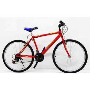 Dorello Vélo de ville rouge à vitesse unique de 24 pouces Modèle 2621 avec fourche en acier et jante 2621 - Product Image 3