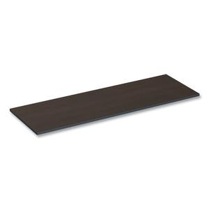 Alera ALETT7224EW Espresso/<b>Walnut</b> Rectangular Reversible Laminate <b>Table</b> Top 71.5 In. X 23.63 In. for Dining <b>Tables</b> - Product Image 2