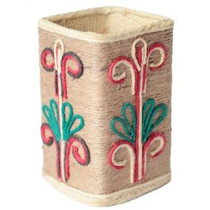 Jute stylo porte-crayon haute vente qualité Look moderne cadeau donnant support d'utilisation pour bureau école Table utilisation en gros - Product Image 3