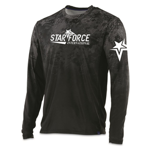 เสื้อฮู้ดตาข่ายแขนยาวของผู้ชายกันแดดใส่ตกปลาแบบสั่งตัดได้เสื้อ UPF 50เสื้อแรชการ์ดสวมใส่สีพื้นเปล่า - Product Image 1