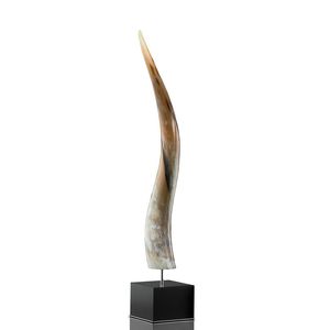 Modelo Decorativo de Cuerno de Toro Natural Real Hecho a Mano Estilo Americano Ecológico para Interiores de Oficina Moderna - Product Image 4