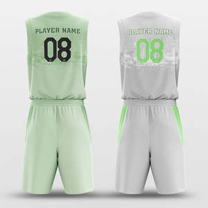 ชุดบาสเก็ตบอลแบบซับลิเมชั่น ชุดบาสเก็ตบอลโพลีเอสเตอร์สำหรับทีม ใส่ชื่อและหมายเลขของคุณ - Product Image 6