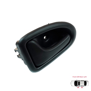 Poignée de porte intérieure gauche noire avec câble pour Clio 2, Scenic, Megane 1, Trafic, Master 2, Mascott, Logan 1, Movano, Vivaro A, Inters (référence BDP102) - Product Image 1