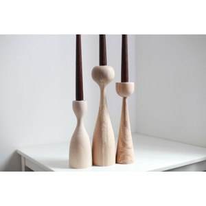 Proveedores al por mayor de candelabro de madera de diseño elegante forma y tamaño personalizados portavelas de madera al precio más barato - Product Image 4