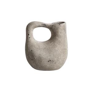 Vase blanc rond à double poignée latérale pour un décor élégant avec un long affichage d'événement parfait pour les mariages et le style de la maison - Product Image 5