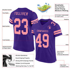Jersey de Fútbol Americano Personalizable, Transpirable, Resistente, 100% Poliéster, Protección UV, para Entrenamiento de Equipos Adultos y Universitarios - Product Image 2