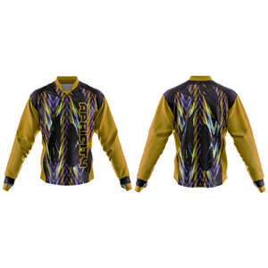 Maillot de paintball personnalisé, impression par sublimation, séchage rapide, absorption de l'humidité, tissu en maille, manches longues, vêtements d'équipe, extérieur - Product Image 1