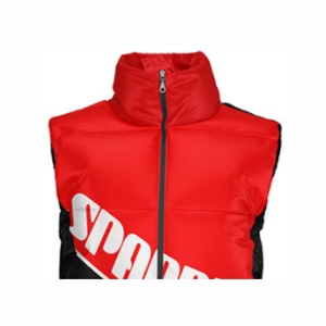 Chaqueta acolchada con cremallera y cuello levantado personalizada, abrigo de burbujas para exteriores con función de rompevientos, ropa personalizada - Product Image 3