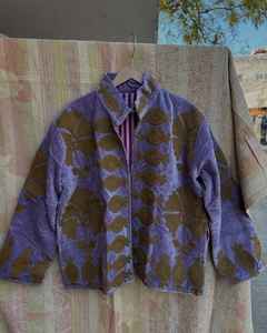 Venta al por mayor de algodón bordado uzbeko Suzani tela chaqueta abrigo invierno Unisex terciopelo chaqueta mujer abrigo corto en forro lateral abrigo - Product Image 3