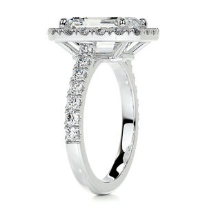2025 IGI Certified Emerald Cut Moissanite Engagement <b>Ring</b> 925 Sterling <b>Silver</b> Channel Setting for <b>Wedding</b> Party <b>Men</b> Women - Product Image 2
