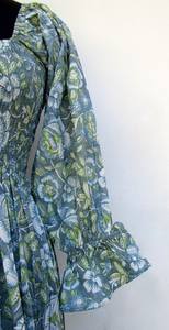 Caftán de diseñador con estampado de bloque indio, caftán largo, maxi vestido informal de verano para mujer, Top largo, Túnica, ropa de fiesta de noche, vestir - Product Image 3