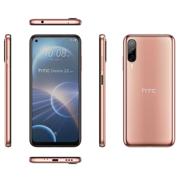 HTC Desire 22 Pro 5G Gold Dual SIM 6.6" 8/128GB Octa-core 64MP Android by FedEx