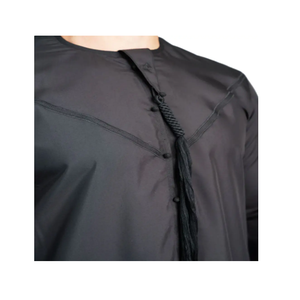 Style koweïtien moderne XXL arabe saoudien hommes Thobes Jubbah robe islamique de haute qualité Logo personnalisé ethnique Thobe / Thawb - Product Image 3