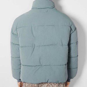 Chaqueta Acolchada para Hombre Más Vendida OEM, Chaqueta Acolchada de Burbujas de Alta Calidad Directo de Fábrica con Cuello Alto, Tela de Lona, Venta Directa de Fábrica - Product Image 2