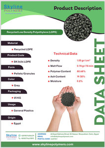 เม็ดพลาสติกโพลีเอทิลีนความหนาแน่นต่ำ (R-LDPE) เกรดฉีดรีไซเคิลผลิตภัณฑ์ LDPE เป็นมิตรต่อสิ่งแวดล้อม - Product Image 4